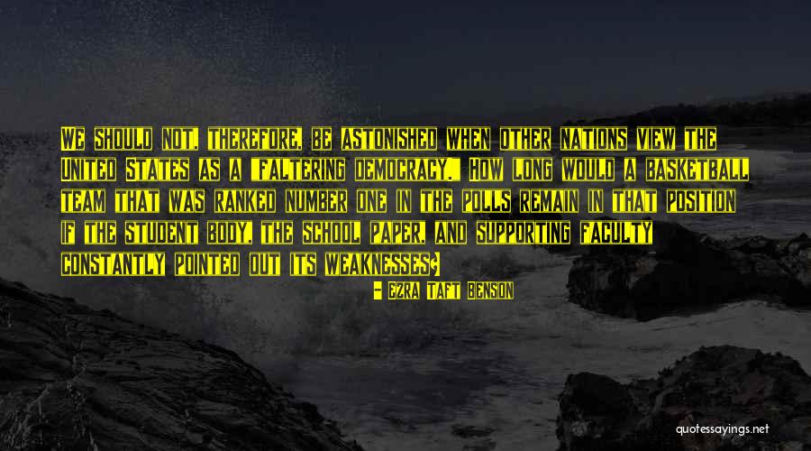 United Team Quotes By Ezra Taft Benson United Team Quotes By Ezra Taft Benson