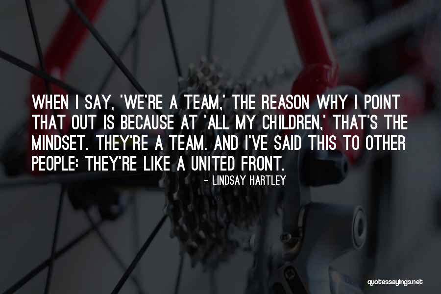 United Team Quotes By Lindsay Hartley United Team Quotes By Lindsay Hartley