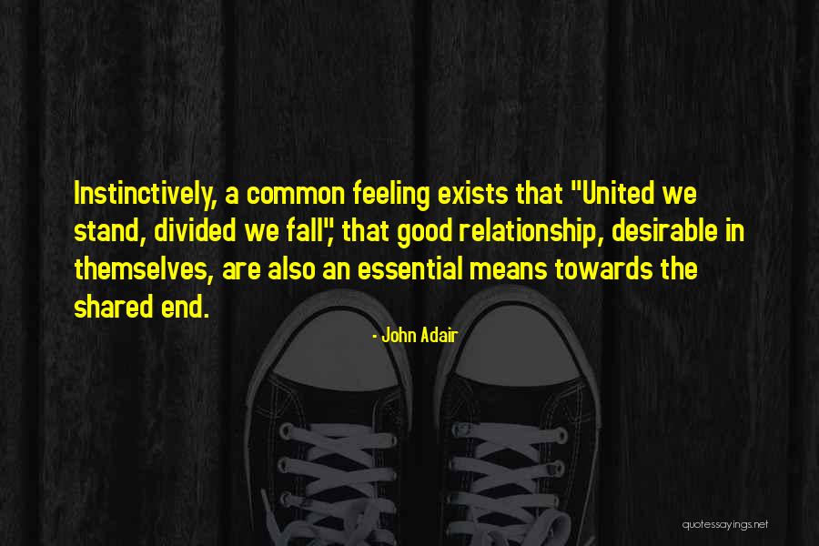 United We Stand Divided We Fall Quotes By John Adair