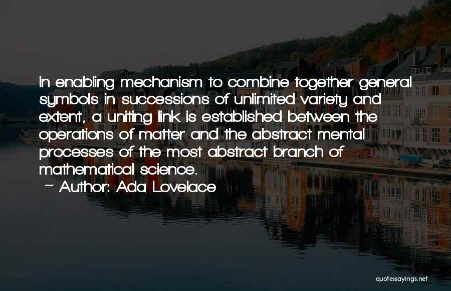 Uniting Quotes By Ada Lovelace