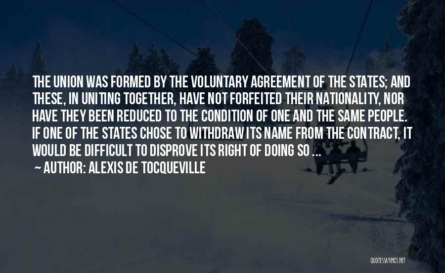 Uniting Quotes By Alexis De Tocqueville