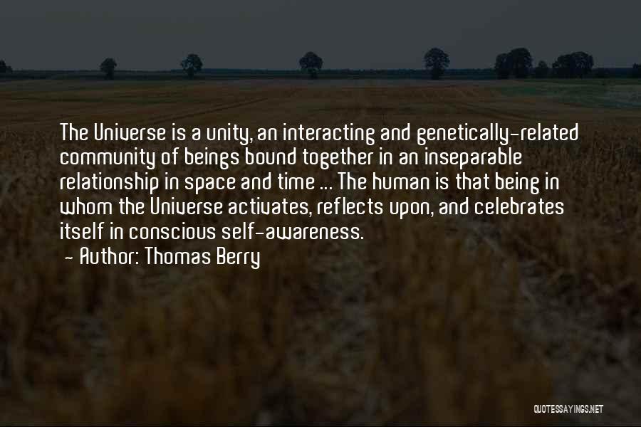 Unity And Community Quotes By Thomas Berry