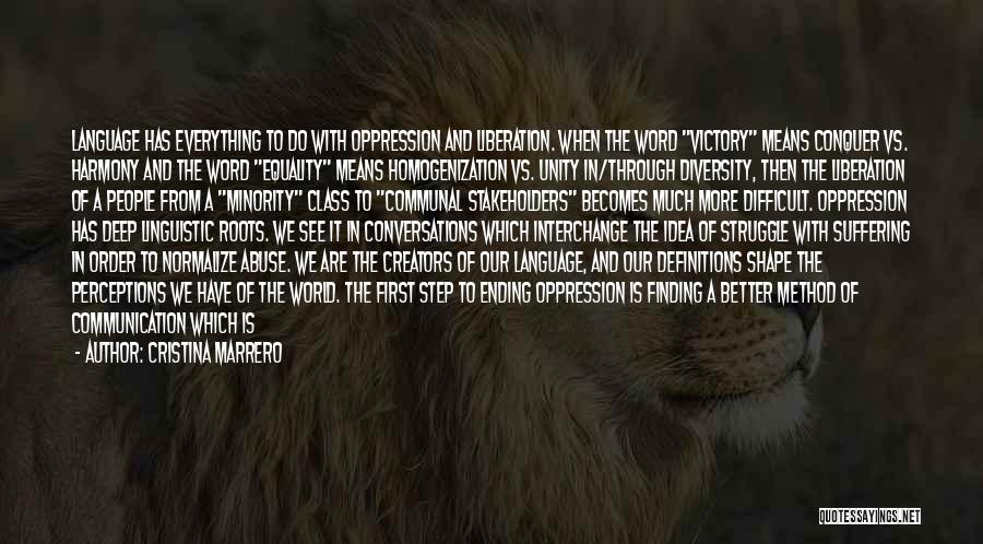 Unity And Equality Quotes By Cristina Marrero