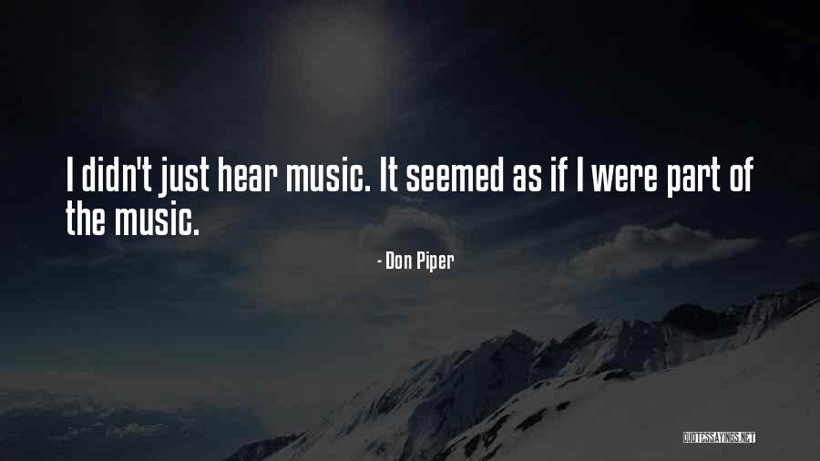 Unity And Music Quotes By Don Piper