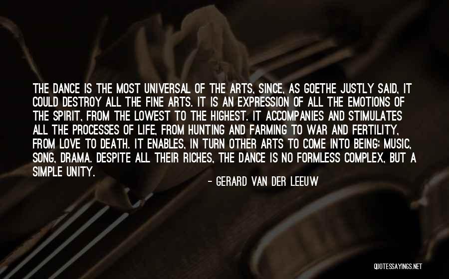 Unity And Music Quotes By Gerard Van Der Leeuw