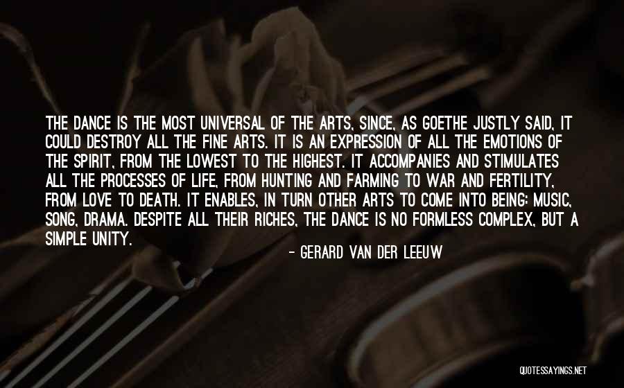 Unity And Music Quotes By Gerard Van Der Leeuw