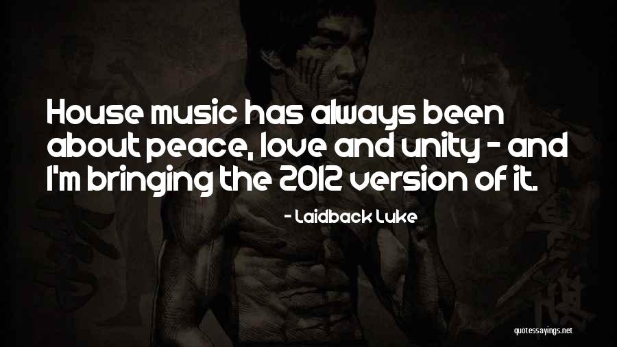 Unity And Music Quotes By Laidback Luke