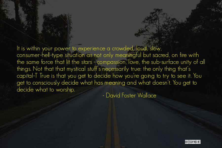 Unity And Power Quotes By David Foster Wallace Unity And Power Quotes By David Foster Wallace