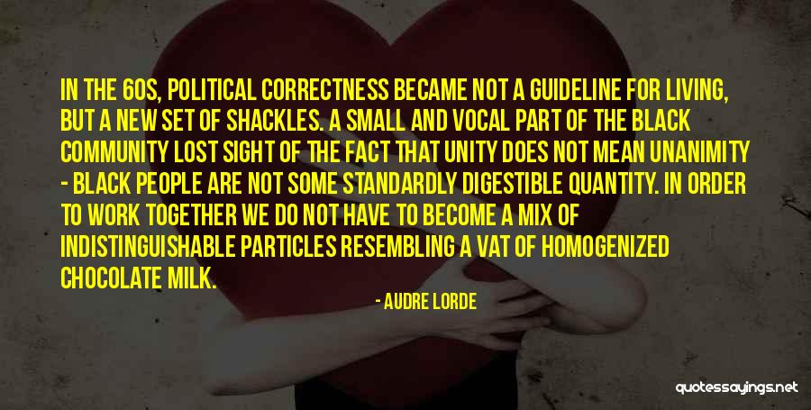 Unity In Community Quotes By Audre Lorde