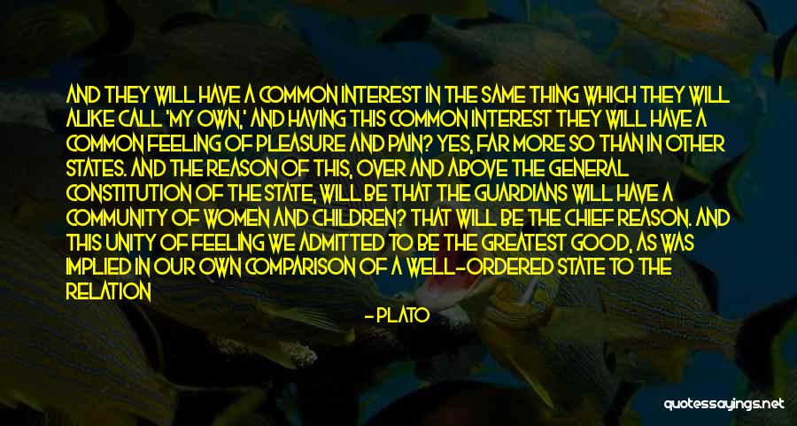 Unity In Community Quotes By Plato