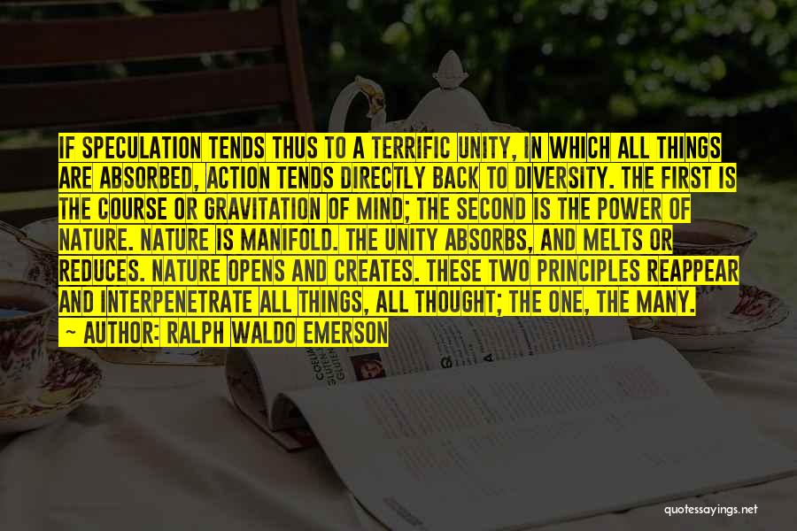 Unity In Diversity Quotes By Ralph Waldo Emerson