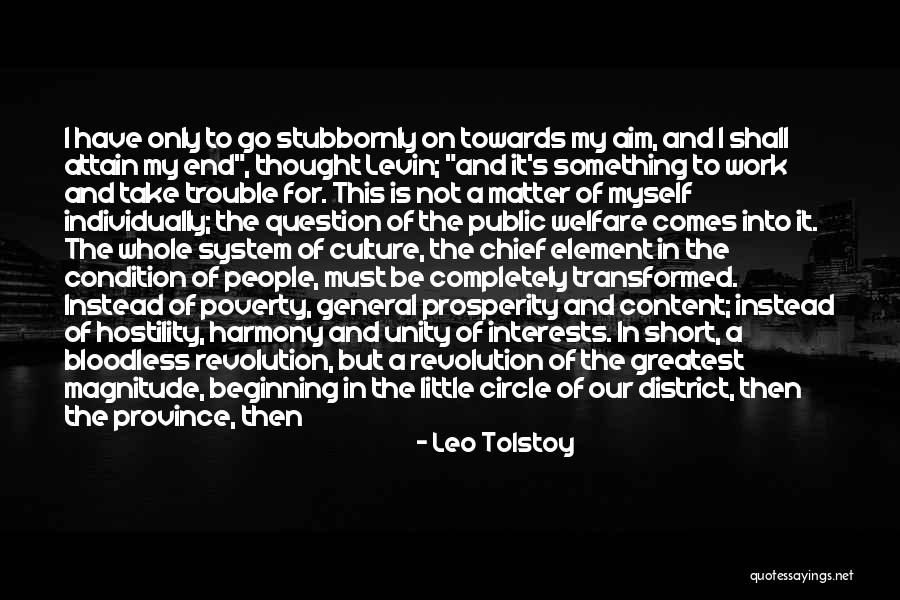 Unity In Work Quotes By Leo Tolstoy
