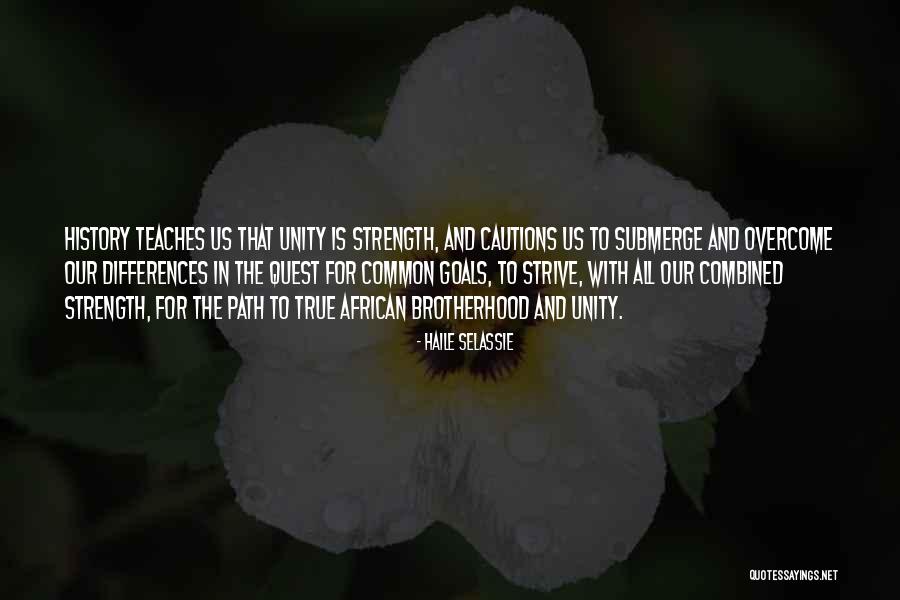 Unity Is Strength Quotes By Haile Selassie