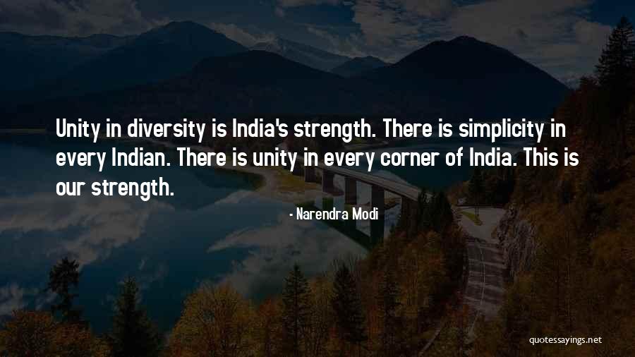 Unity Is Strength Quotes By Narendra Modi