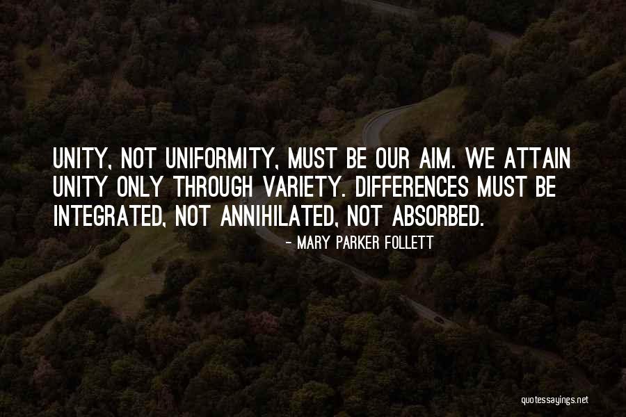 Unity Not Uniformity Quotes By Mary Parker Follett Unity Not Uniformity Quotes By Mary Parker Follett