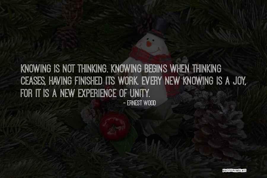 Unity Of Experience Quotes By Ernest Wood Unity Of Experience Quotes By Ernest Wood