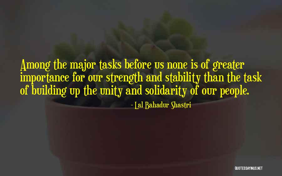 Unity Strength Quotes By Lal Bahadur Shastri Unity Strength Quotes By Lal Bahadur Shastri