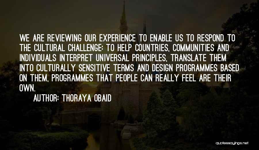 Universal Design Quotes By Thoraya Obaid