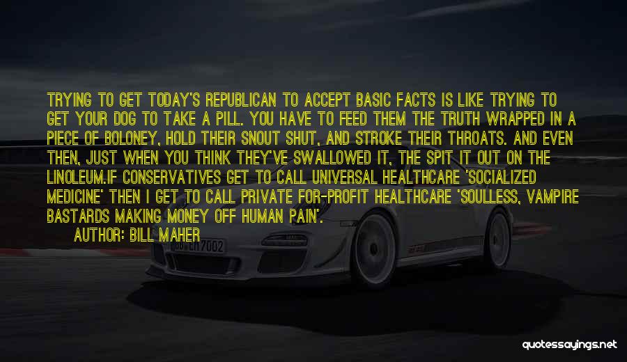 Universal Healthcare Quotes By Bill Maher