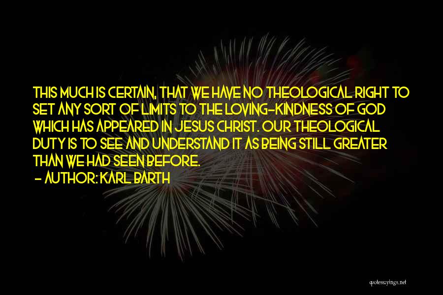 Universalism Quotes By Karl Barth