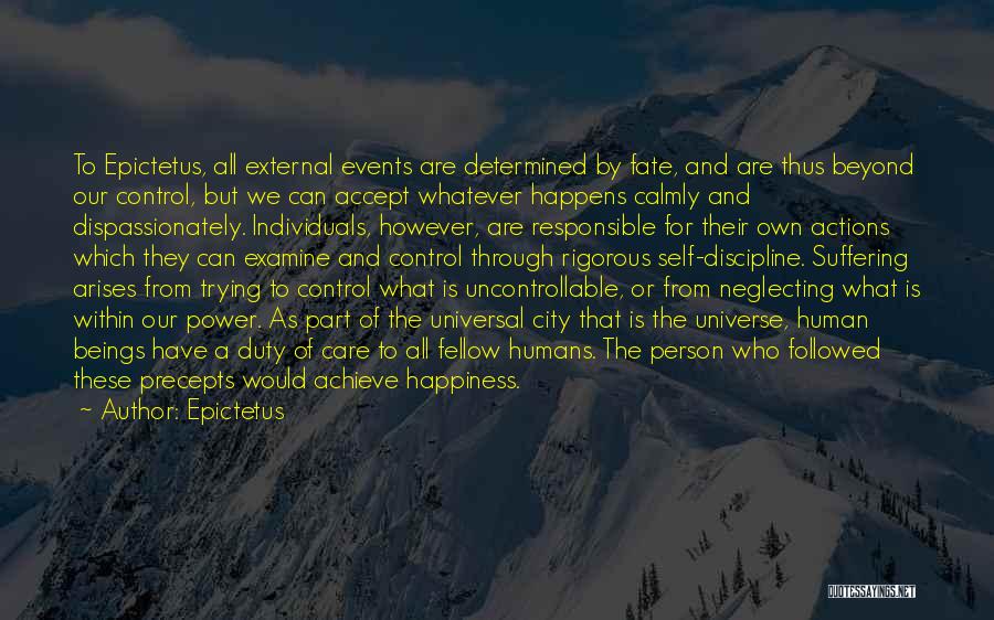 Universe And Fate Quotes By Epictetus