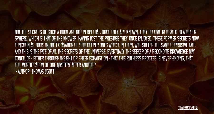 Universe And Fate Quotes By Thomas Ligotti