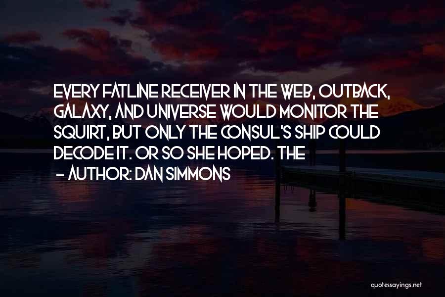 Universe And Galaxy Quotes By Dan Simmons