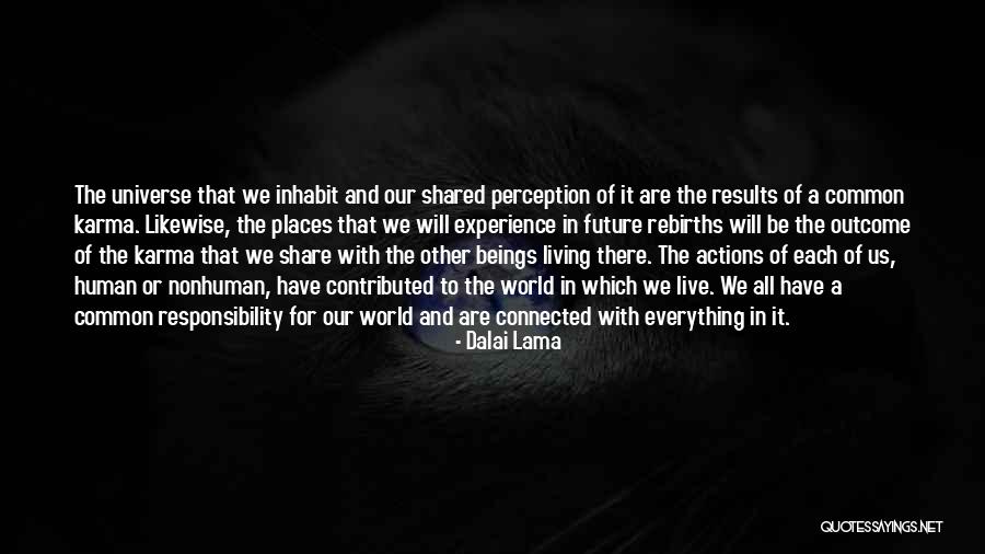 Universe And Karma Quotes By Dalai Lama