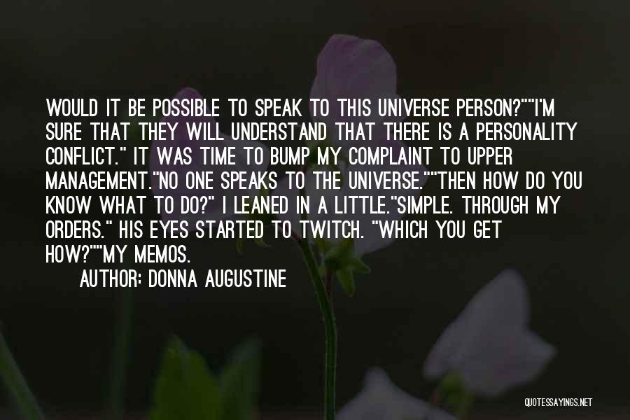 Universe And Karma Quotes By Donna Augustine