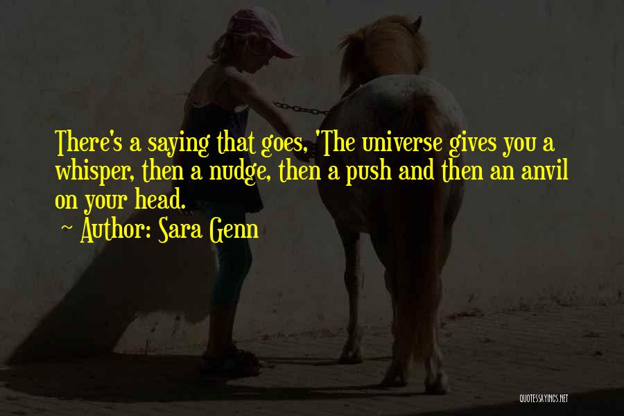 Universe Gives Quotes By Sara Genn