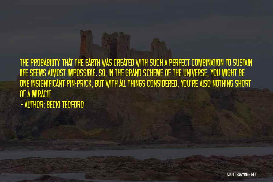 Universe Insignificant Quotes By Becki Tedford