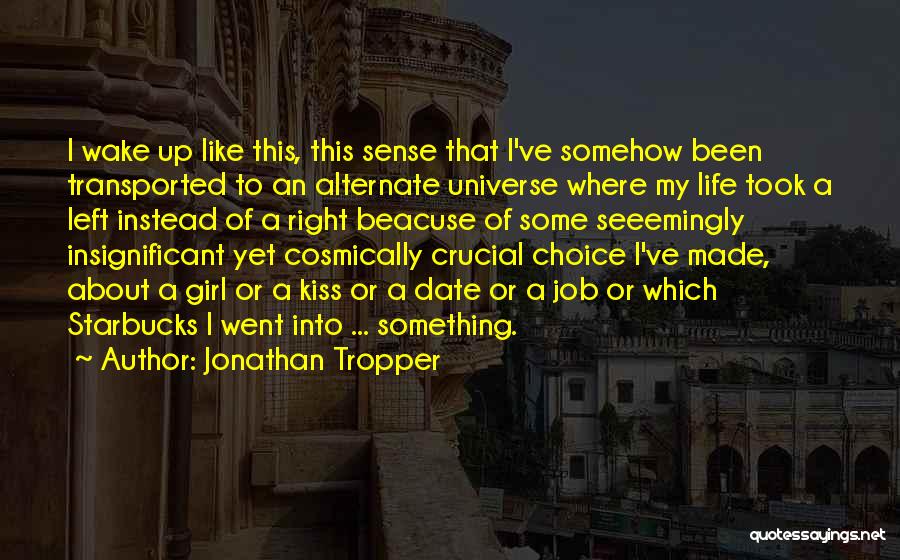 Universe Insignificant Quotes By Jonathan Tropper