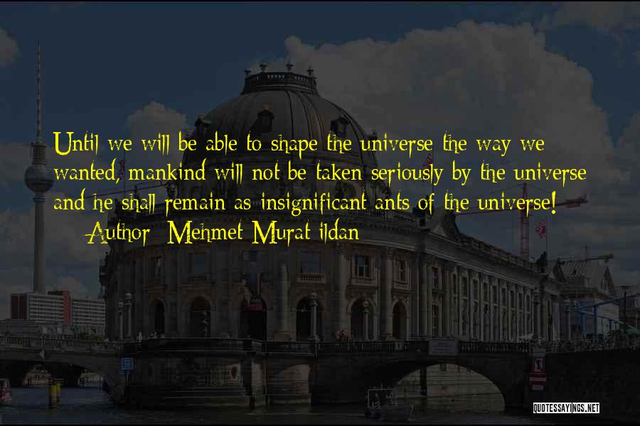 Universe Insignificant Quotes By Mehmet Murat Ildan