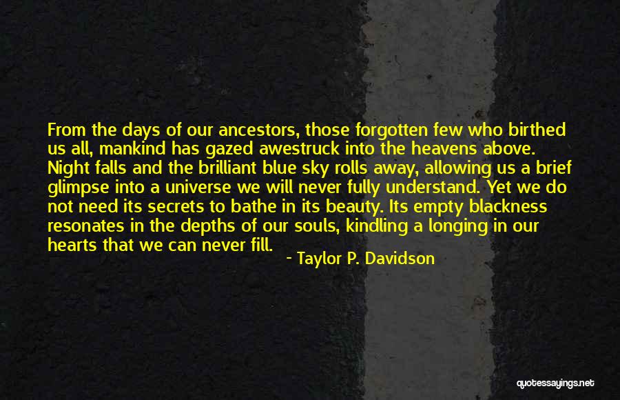 Universe Was Longing For You Quotes By Taylor P. Davidson Universe Was Longing For You Quotes By Taylor P. Davidson