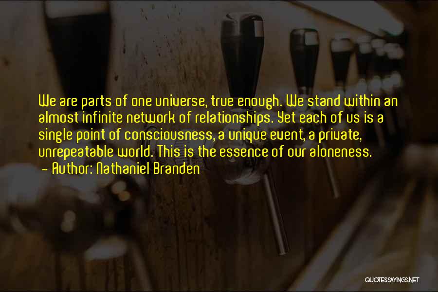 Universe Within Us Quotes By Nathaniel Branden