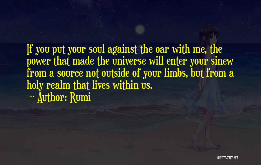 Universe Within Us Quotes By Rumi