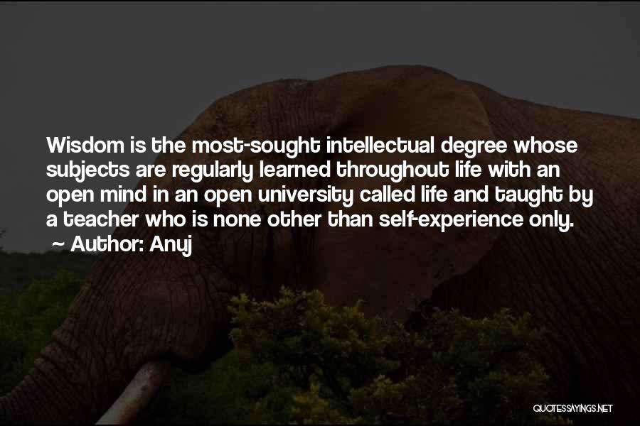 University Degree Quotes By Anuj