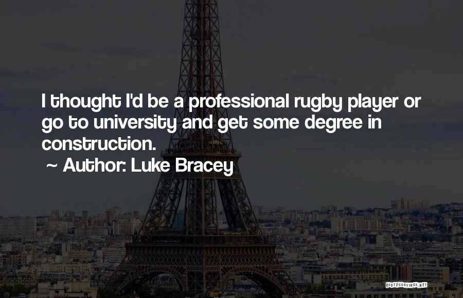 University Degree Quotes By Luke Bracey