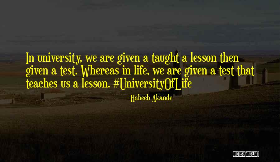 University Education Quotes By Habeeb Akande