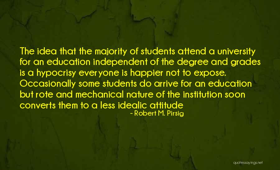 University Education Quotes By Robert M. Pirsig