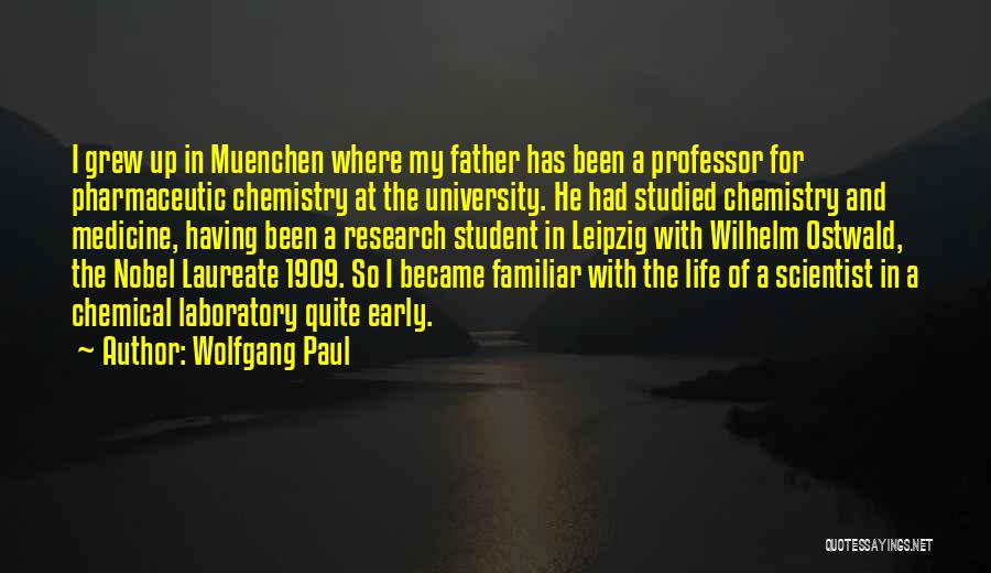 University Life Quotes By Wolfgang Paul