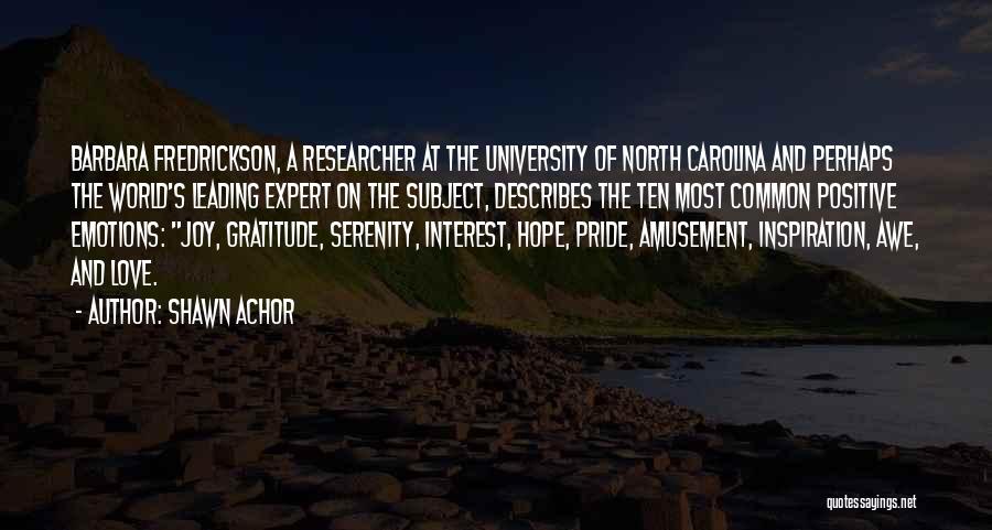 University Of North Carolina Quotes By Shawn Achor