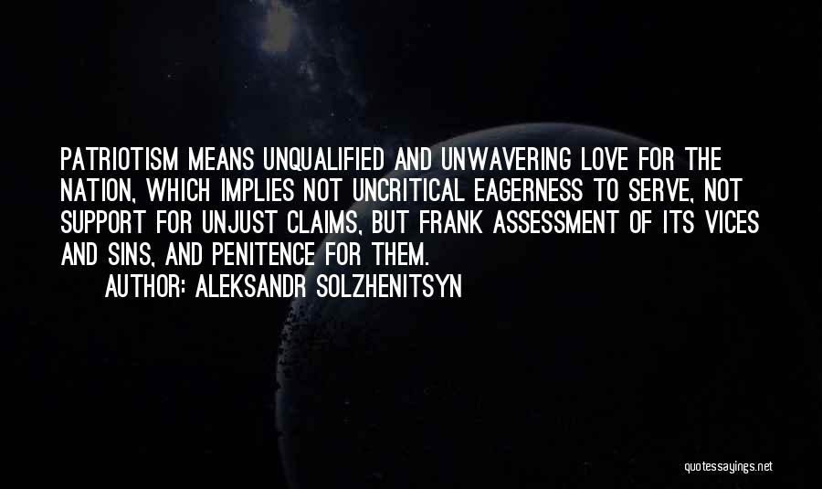 Unjust Love Quotes By Aleksandr Solzhenitsyn