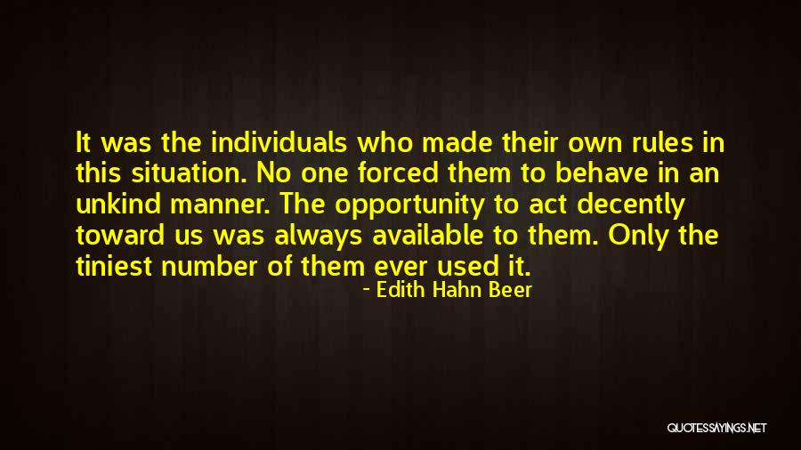 Unkind Quotes By Edith Hahn Beer Unkind Quotes By Edith Hahn Beer