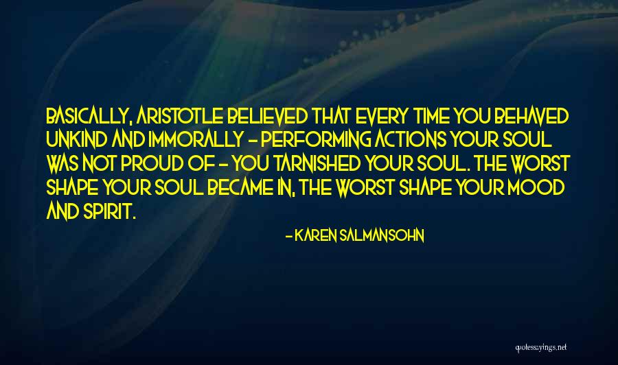 Unkind Quotes By Karen Salmansohn Unkind Quotes By Karen Salmansohn