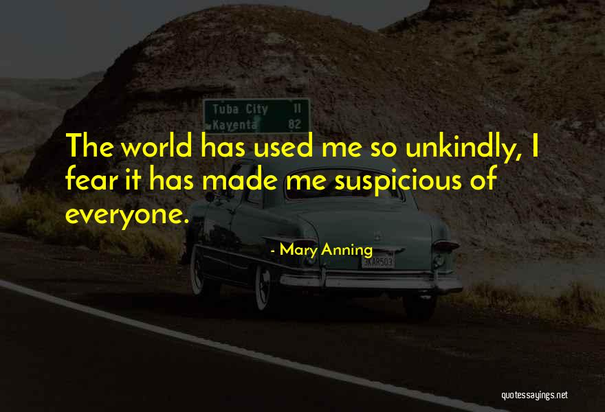 Unkind Quotes By Mary Anning