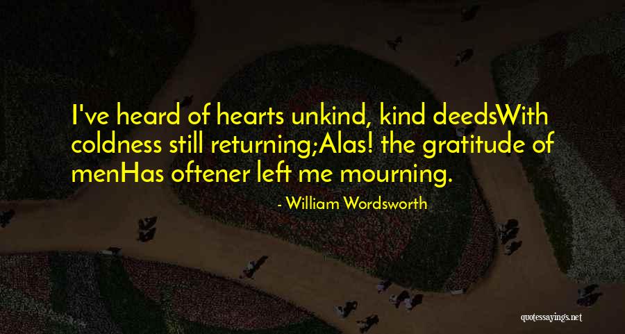 Unkind Quotes By William Wordsworth