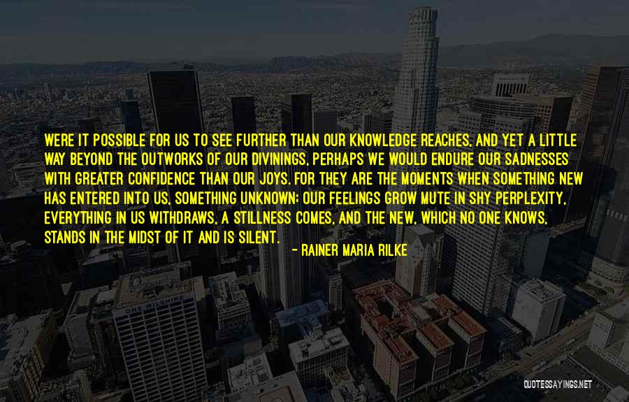 Unknown Feelings Quotes By Rainer Maria Rilke