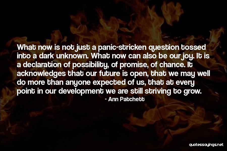 Unknown Future Quotes By Ann Patchett Unknown Future Quotes By Ann Patchett