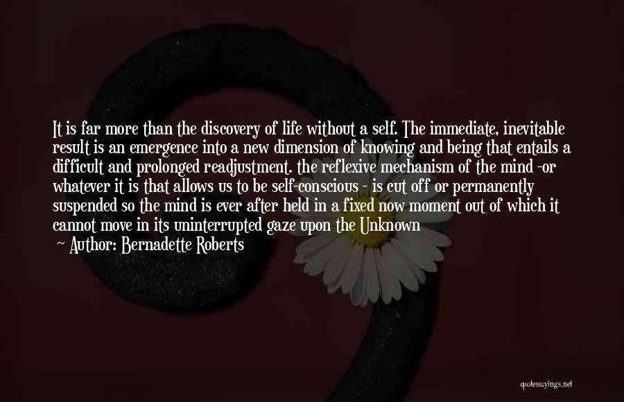 Unknown Life Quotes By Bernadette Roberts